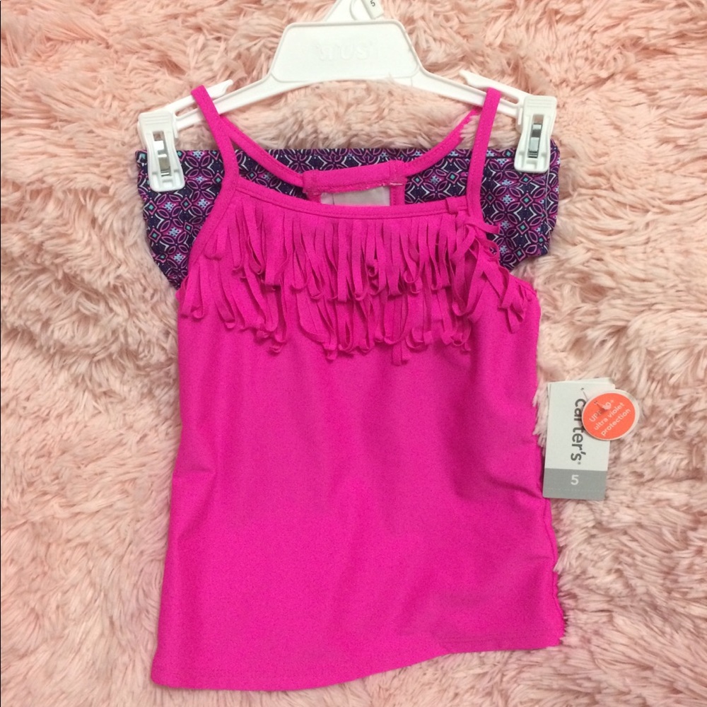 NWT Carter’s Little Girls tankini size 5